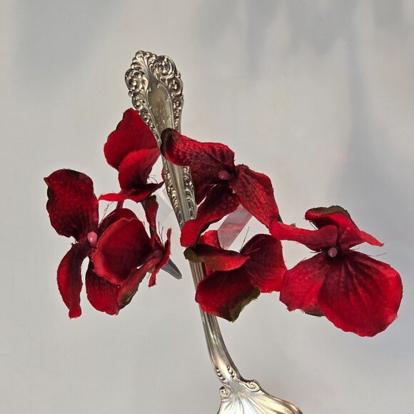 1900s Antique Alvin Sterling Silver Florentine Spoon Casserole Berry Serving 80g - Picture 10 of 12